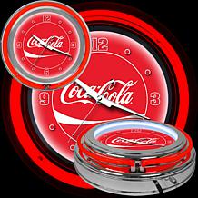 Coca-Cola "Dynamic Ribbon" Neon Clock
