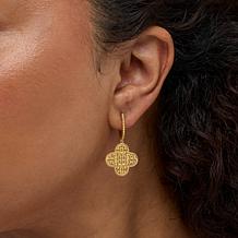 Colleen Lopez 1/8ctw Diamond Pavé Fleur Drop Earrings