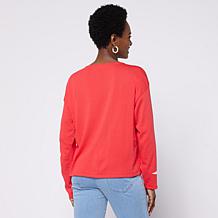 Colleen Lopez Americana Flag or Star Motif Sweater