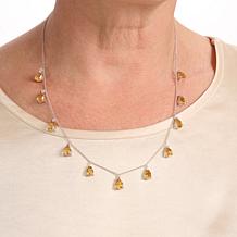 Colleen Lopez Cable-Chain Necklace with Pear-Shaped Citrine Drops
