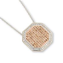 Colleen Lopez Champagne Diamond & White Sapphire Pendant with Chain