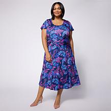 Colleen Lopez Cummerbund Knit Dress