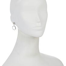 Colleen Lopez Diamond and Quartz Sterling Silver Drop Earrings