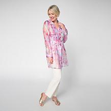 Colleen Lopez Double-Breasted Organza Trench Coat