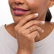 Colleen Lopez Exotic Gemstone Sterling Silver Wrap Ring