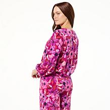 Colleen Lopez Floral Print Bubble Hem Top