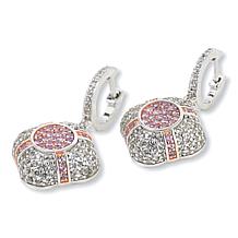 Colleen Lopez Gemstone and White Zircon Pavé Drop Earrings