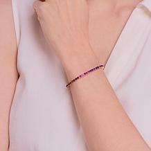 Colleen Lopez Gold-Plated Amethyst Tennis Bracelet