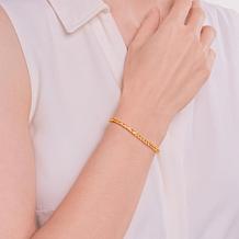Colleen Lopez Gold-Plated Citrine Tennis Bracelet