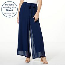 Colleen Lopez Mixed Media Wide-Leg Pant 