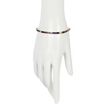 Colleen Lopez Multigemstone Sterling Silver Tennis Bracelet