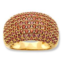 Colleen Lopez Orange or Blue Sapphire Sterling Silver Wide Band Ring