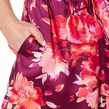 Colleen Lopez Printed Satin Pull-On Short