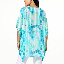 Colleen Lopez Printed Woven Scarf Top
