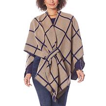 Colleen Lopez Reversible Wrap Front Shawl