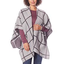 Colleen Lopez Reversible Wrap Front Shawl