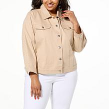 Colleen Lopez Rhinestone Denim Twill Jacket
