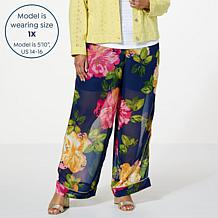 Colleen Lopez Short-Lined Chiffon Pant