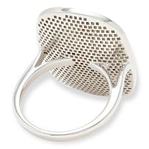 Colleen Lopez Sterling Silver 1.43ctw Pavé White Diamond Ring