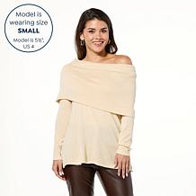Colleen Lopez Super Soft Convertible Shimmer Sweater