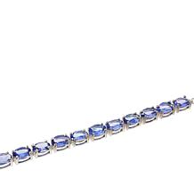 Colleen Lopez Tanzanite Sterling Silver Paperclip Chain Bracelet