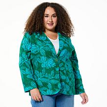 Colleen Lopez Woven Eyelet Blazer