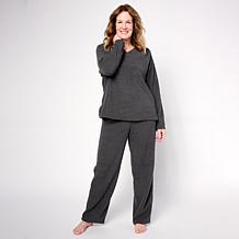 Comfort Code Quilted Knit 2-piece Top and Jogger Set | HSN