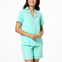 Comfort Code 2-piece Peached Jersey Notched Collar & Short Sleep Set