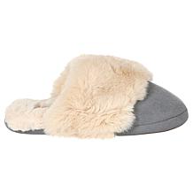 Comfort Code Microsuede Faux Fur Scuff Slipper