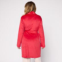 Comfort Code Silky Velvet Satin Trim Robe