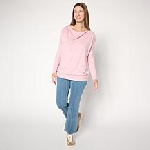 Comfort Code So Soft Sweater Knit Draped Tunic