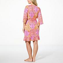 Comfort Code Soft & Light Wrap Robe with Ruffle Hem