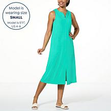 Comfort Code Stretch Jersey Knit Midi Lounge Dress