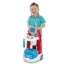 Complete Toy Medical Trolley with Accessories and Electronic Module