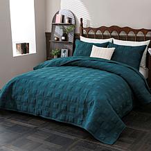 Concierge Collection 100% Cotton 3-piece Quilt Set