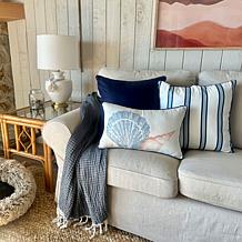 Concierge Collection 3-piece Cotton Coastal Printed Pillow Set