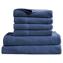Concierge Collection 6-Piece Fleece Sheet Set