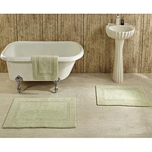 Concierge Collection Lux Reversible 2pc Bath Rug Set