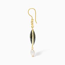 Connie Craig Carrol Jewelry Labradorite Pearl Drop Earrings
