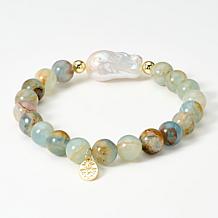 Connie Craig Carroll Baroque Pearl Beaded Stretch Bracelet 