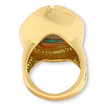 Connie Craig Carroll Gemstone Rope Detail Statement Ring