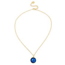 Connie Craig Carroll Jewelry 18mm Doublet Gemstone Pendant with Chain