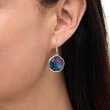 Connie Craig Carroll Jewelry Annalee Gem Doublet Flower Drop Earrings