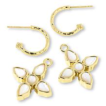 Connie Craig Carroll Jewelry Claira Reversible Cross Drop Earrings