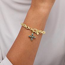 Connie Craig Carroll Jewelry Claira Reversible Cross Drop Bracelet