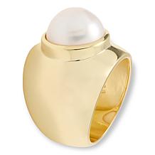 Connie Craig Carroll Jewelry Cultured Mabé Pearl Soltaire Ring