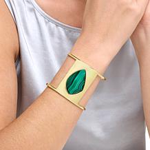 Connie Craig Carroll Jewelry Eva Gemstone Open Cuff