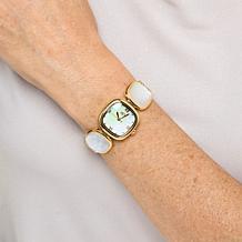 Connie Craig Carroll Jewelry Gemstone Cushion Cut Bracelet Watch