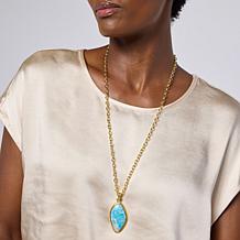 Connie Craig Carroll Jewelry Gemstone Rope Detail Statement Necklace