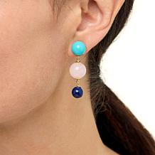 Connie Craig Carroll Jewelry Gwynnie Gemstone Bead Drop Earrings